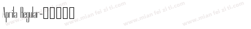 Aprila Regular字体转换